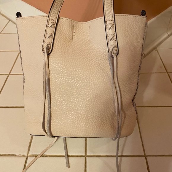 Cream Light Pink Rebecca Minkoff Mini Tote - Picture 5 of 6